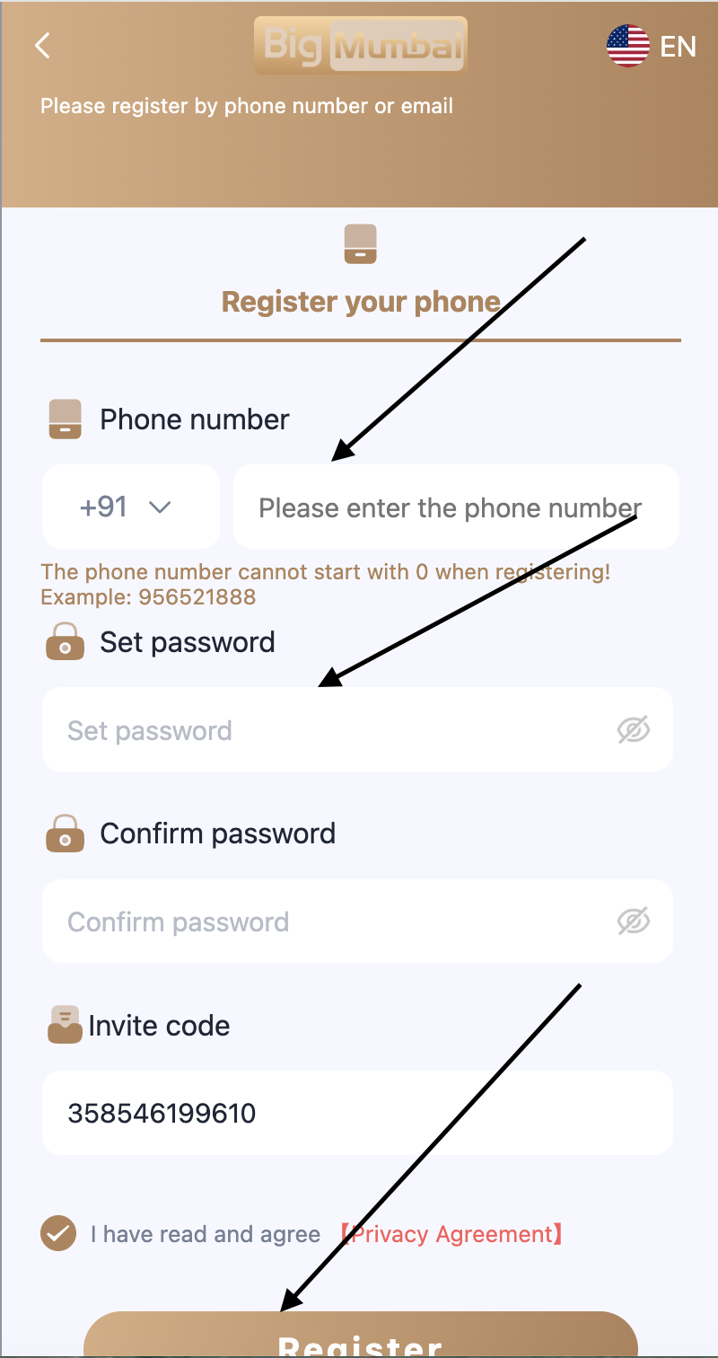 bigmumbai register guide